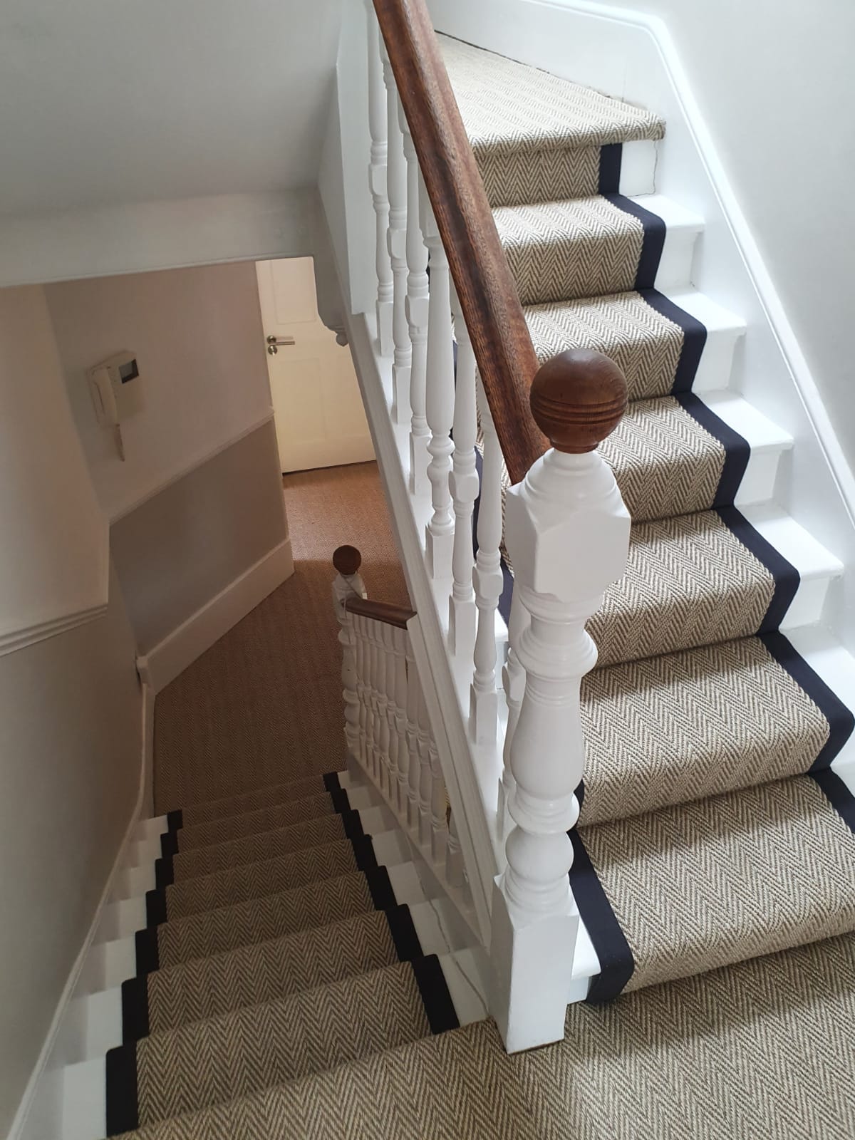 Crucial Trading Grand Herringbone Pearl Carpet in Islington 3