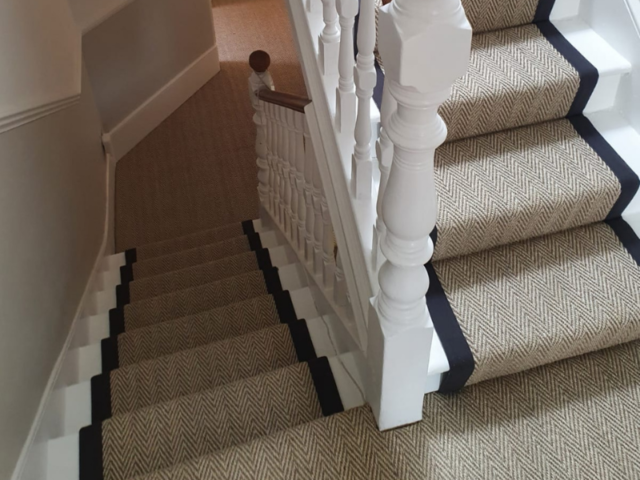 Crucial Trading Grand Herringbone Pearl Carpet In Islington