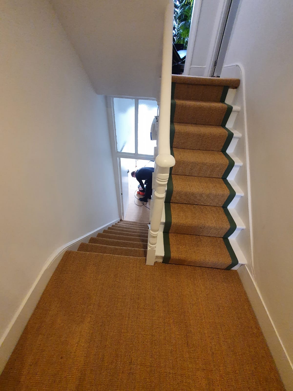 Crucial Trading Small Boucle Classic Ginger C653 Sisal Carpet Installation 4