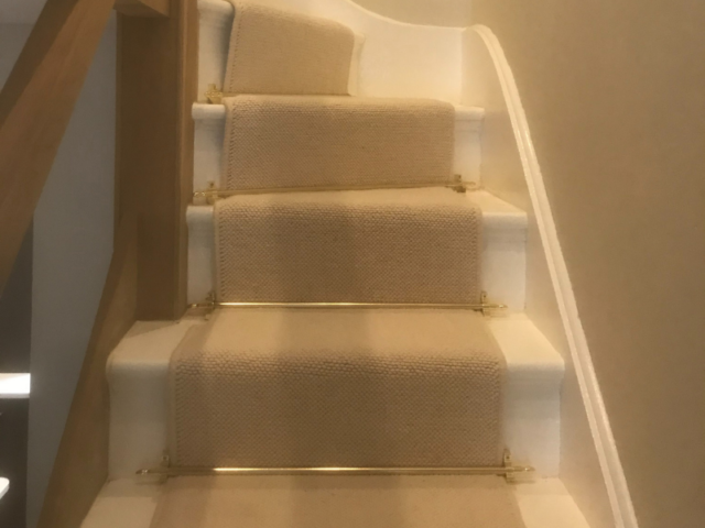 London Capri White Sand Carpet In Kings Cross