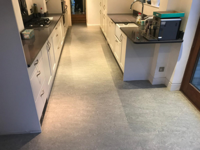 Marmoleum Marbled Mist Grey 3032 Linoleum Flooring in Kensington