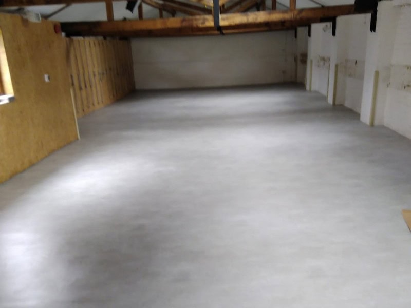 Polyflor Silentflor 9969 Light Industrial Concrete Flooring Installation In London - Vinyl Flooring - Marylebone - Home - Residential