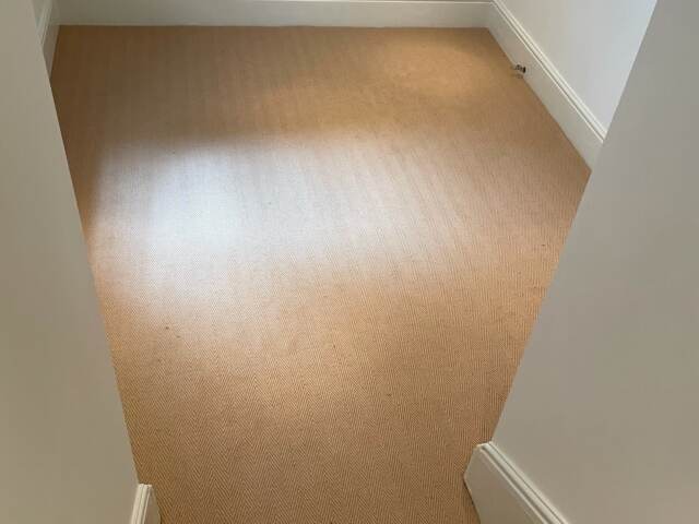 Lewis Abbott Jute Herringbone Natural Installation In Kensington