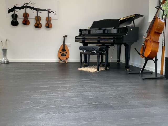 Kahrs Oak Nouveau Charcoal Matt Lacquered Wood Installation In Richmond