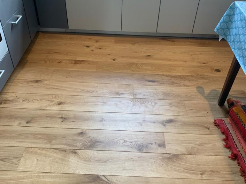 Staki Natural LED Oil Wood Flooring in Knightsbridge, Home