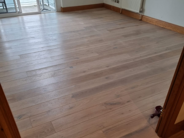 Staki White Brushed & Oil Wood Flooring In Richmond