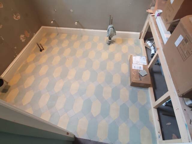 Amtico Signature Endless Possibilities Mini Polygon Key EP461 Vinyl Flooring In Croydon