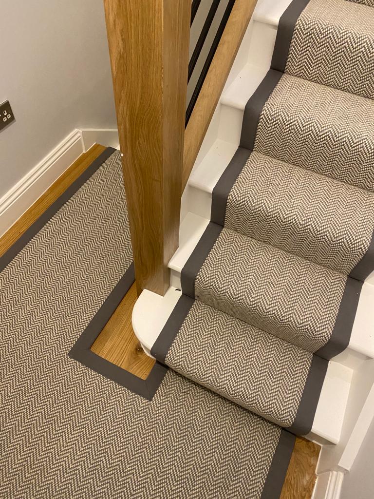 Lewis Abbott Country Classics Herringbone Zinc 2113 Carpet In Mayfair