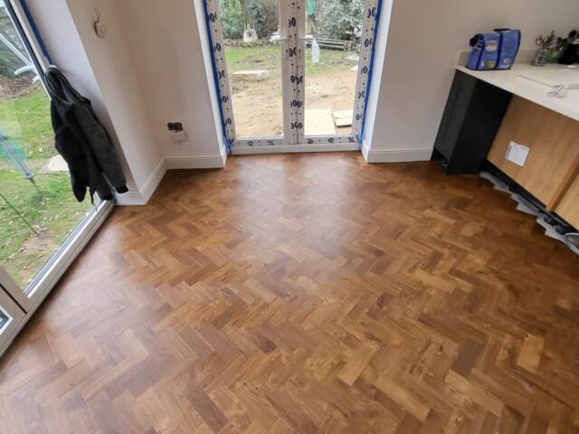 Amtico Spacia Royal Oak In Herringbone Design In Kilburn