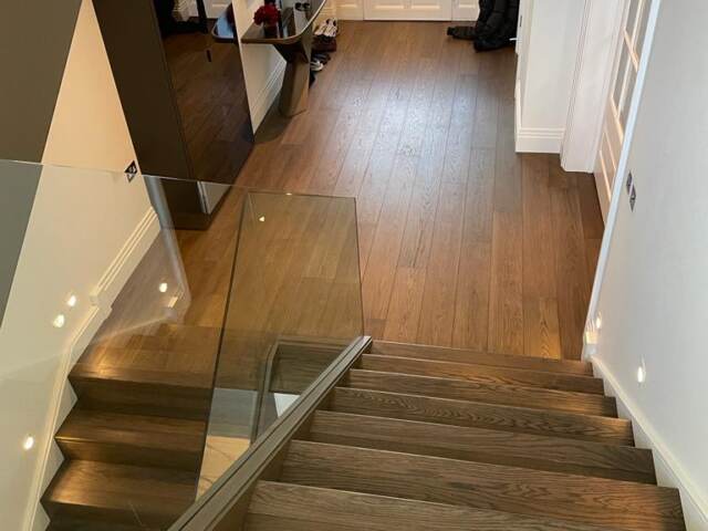 Trade Flooring Bespoke Dark Wood Flooring In Farringdon