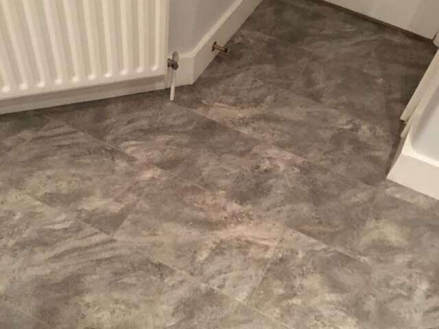 Amtico Spacia Pale Grey Slate Installation in Kilburn