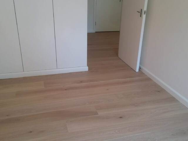 Boen Oak Coral Stonewashed Wood Flooring Installation in Farringdon