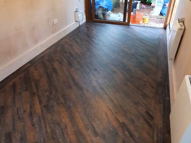 Amtico Spacia Scorched Timber Installation In Islington