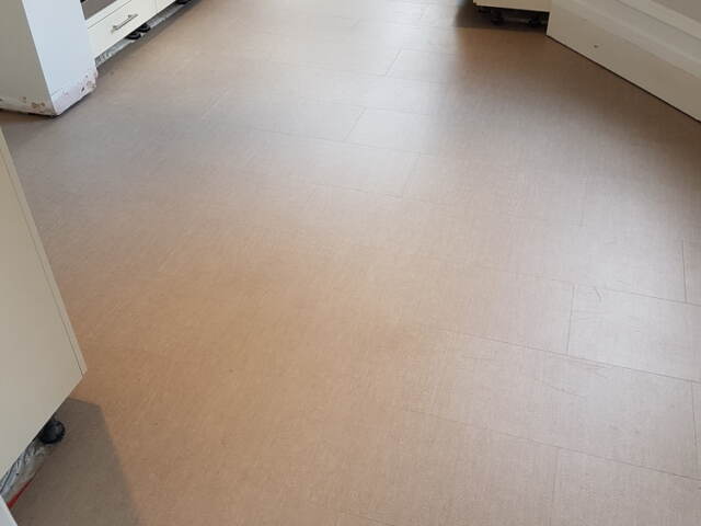 Amtico Spacia Sift Stone Canvas Installation In Islington