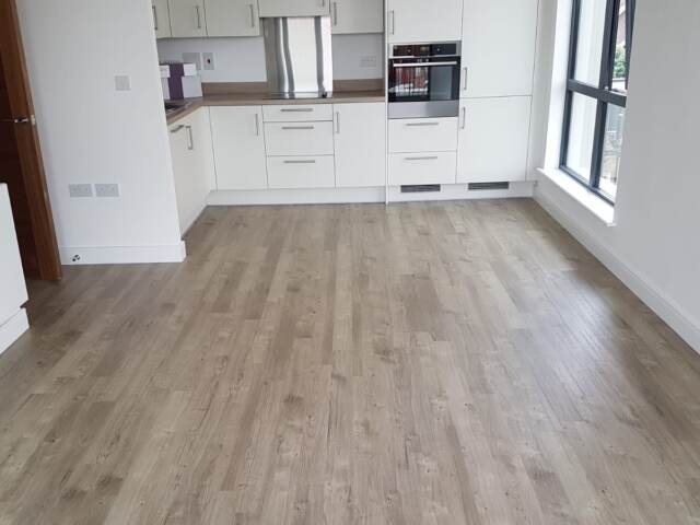 Amtico Spacia Sun Bleached Oak installation in Borough