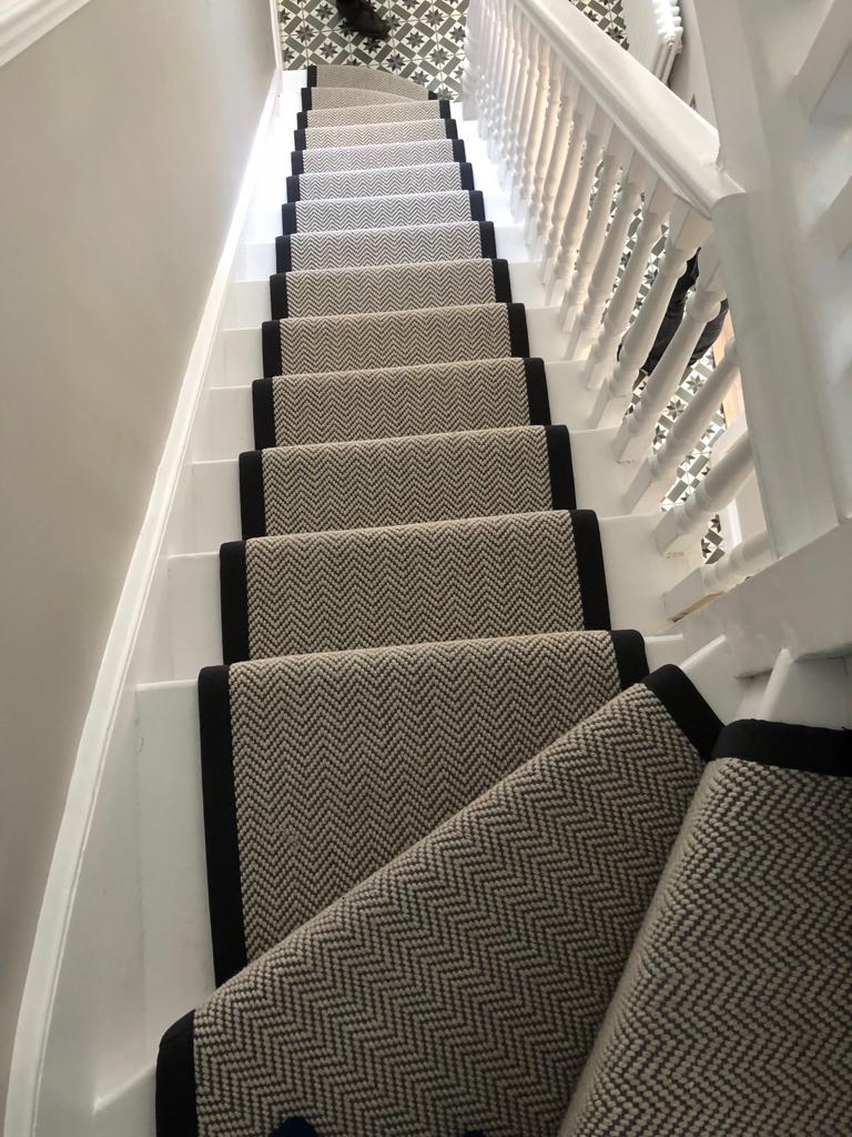 Fibre Carpets Flatweave Classics Herringbone Installation In Kensington-2