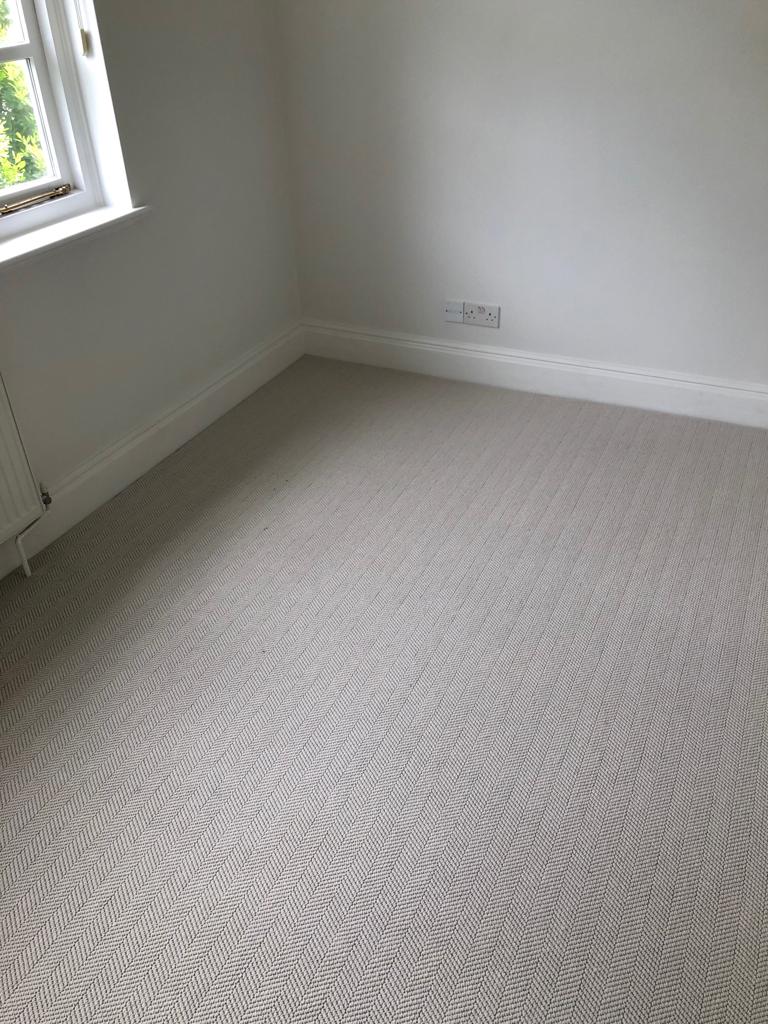 Fibre Carpets Wool Herringbone Installation In Battersea-2