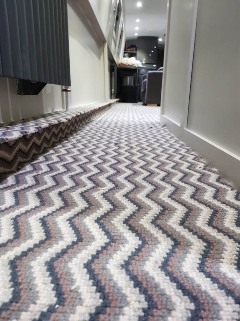 Hugh Mackay Carpets Zig Zag Deco Woodland Installation In Kings Cross