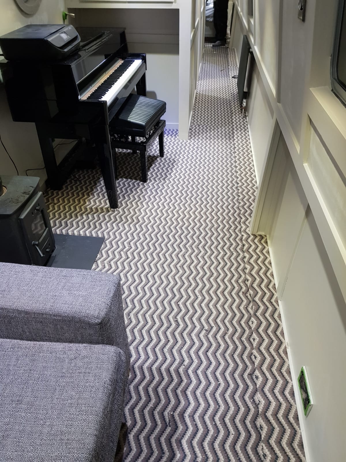 Hugh Mackay Carpets Zig Zag Deco Woodland Installation In Kings Cross-2