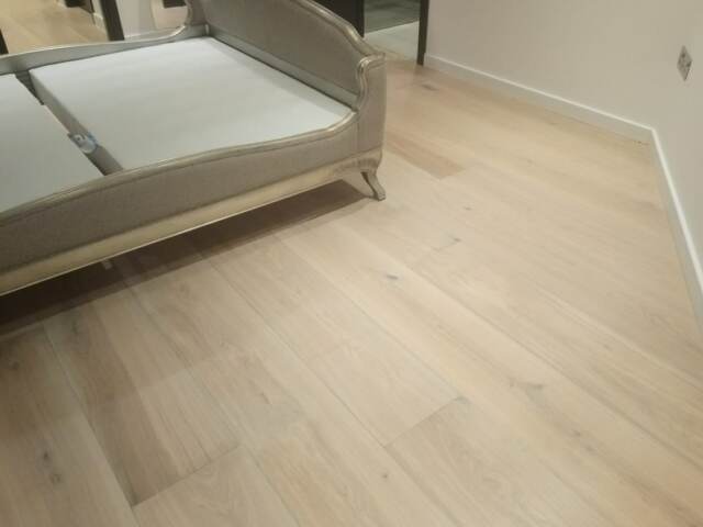 Rovers Twinplank Oak Rustic Wood Installation In Richmond