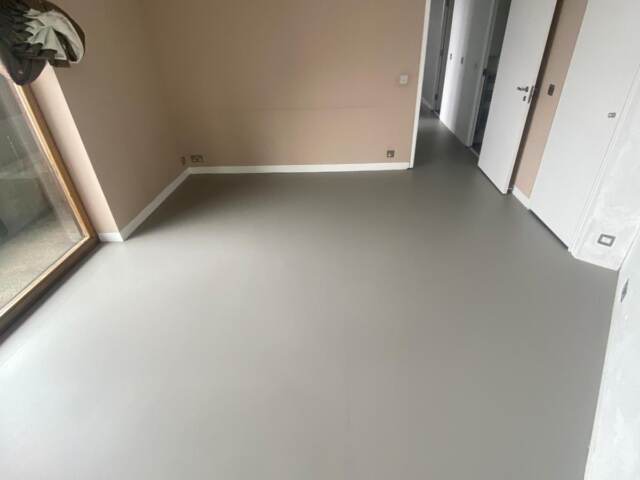 Marmoleum Walton Cement 171 Installation In Marylebone