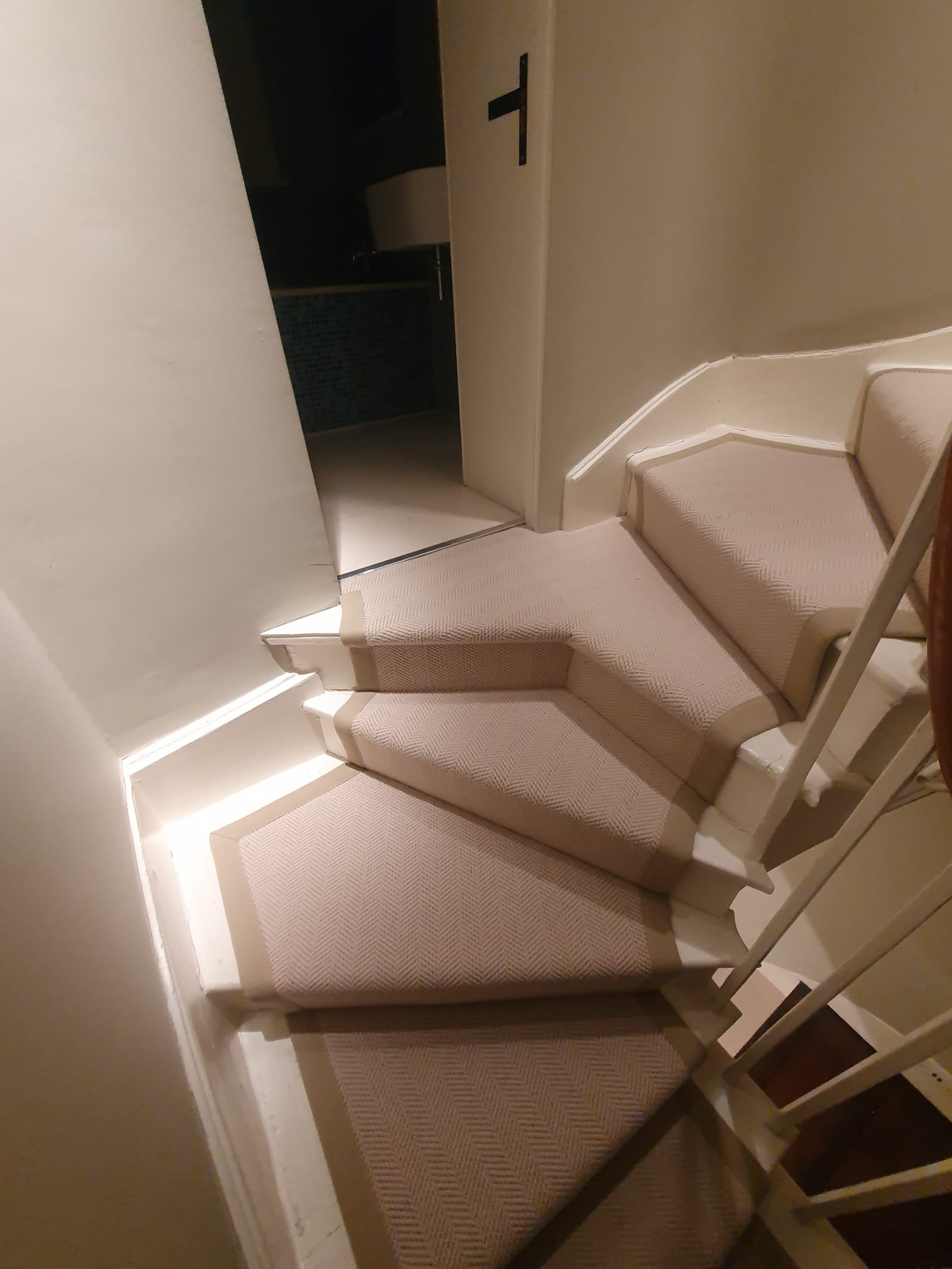 Fibre Carpets Wool Herringbone Longleat Installation In Hammersmith-0