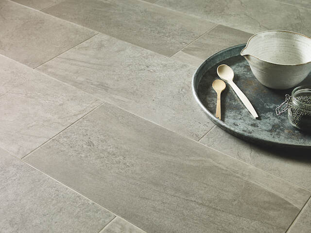 Amtico Form Mineral in Broken Bond laying pattern