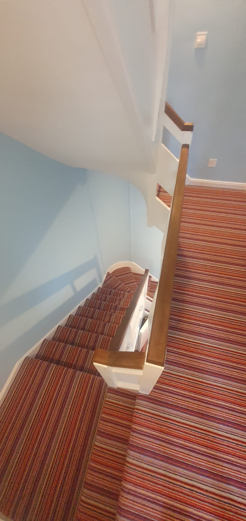 Hugh Mackay Carpets Deco Stripe Kingston installation in Southwark-1