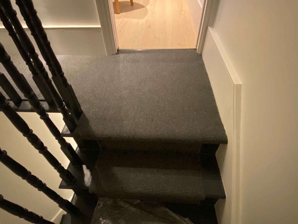 Likewise London Pot Pourri Slate 128 carpet installation in Belgravia-2