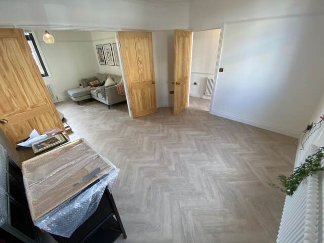 Amtico Form Large Parquet installation in Hampstead