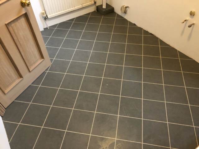 Amtico Spacia Ceramic Dark Installation In Ealing
