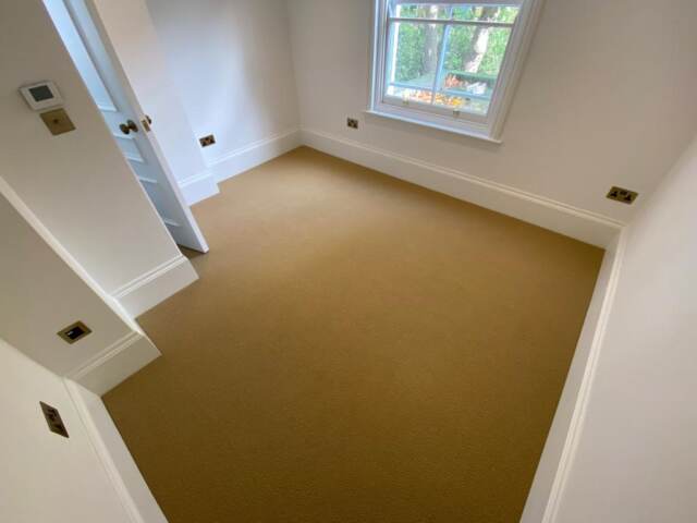 Cavalier Carpets Simply Natural Straw installation in Marylebone