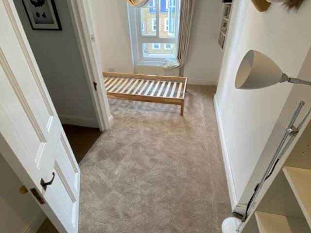 Cavalier Carpets Stainless Serenity Silk installation in Westminster