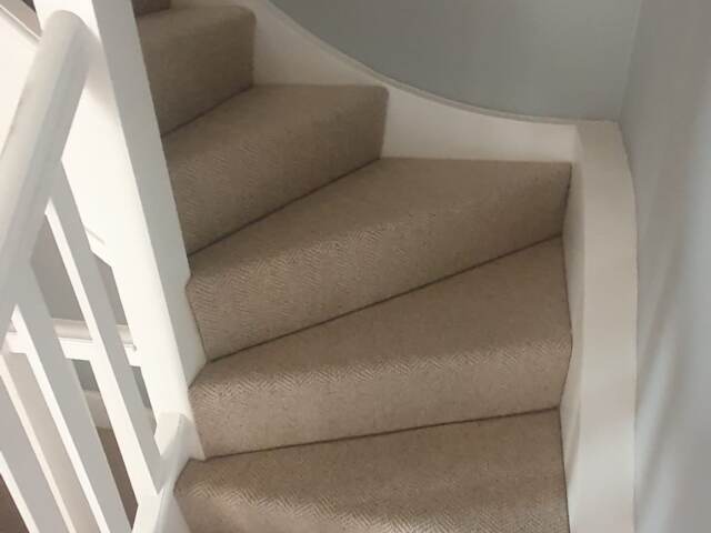 Clarendon Carpets Mayfair Natural installation in Islington