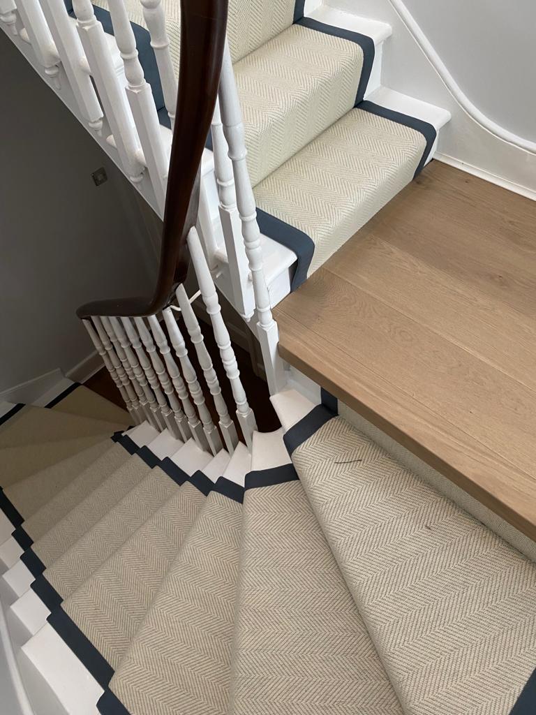 Hammer Carpets Natural Weave installation in Ealing-1