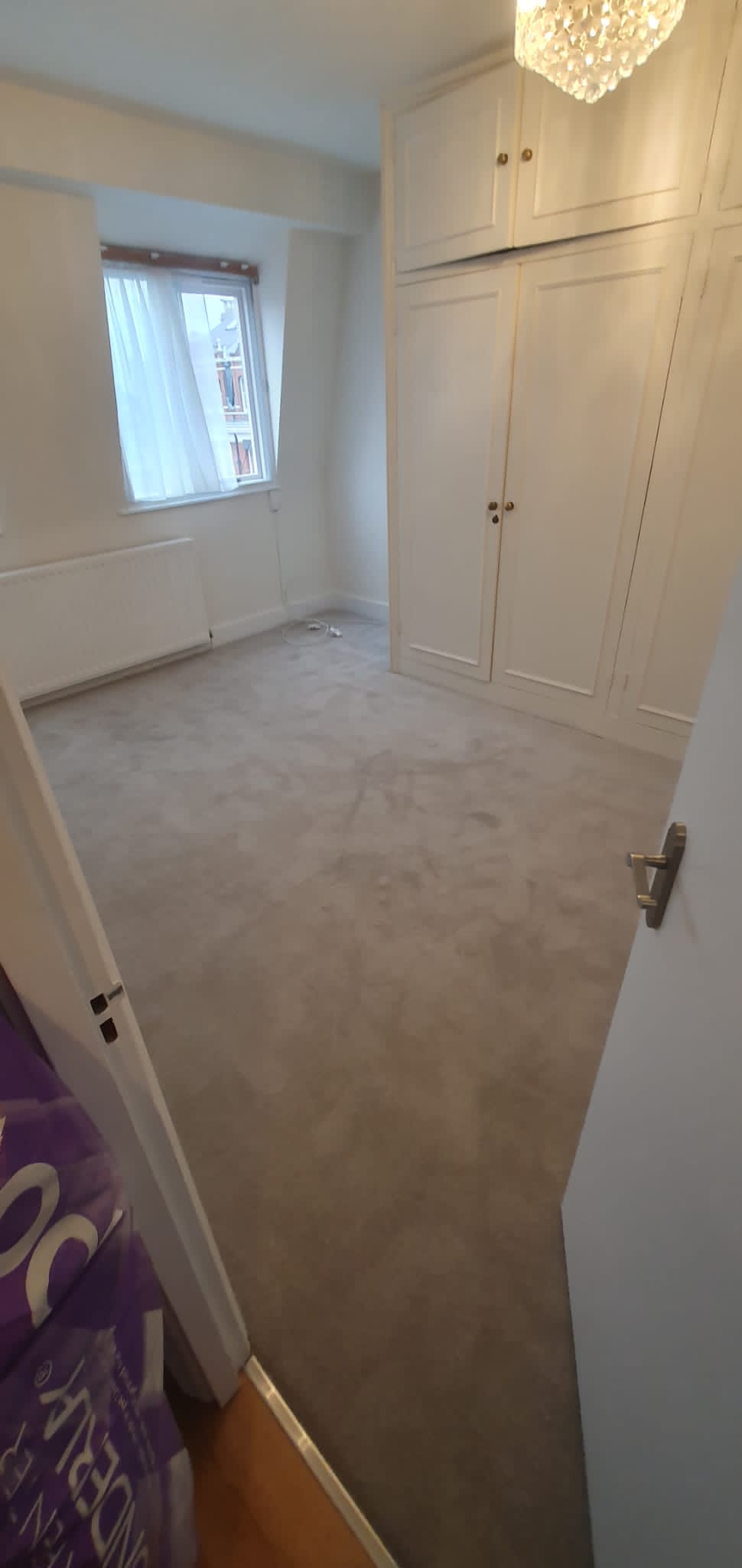 Clarendon Carpets Mayfair Loop Shale installation in Balham-2