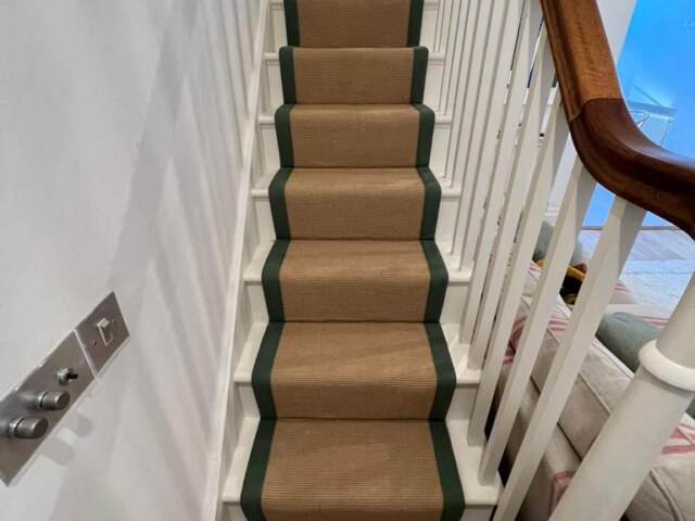 Kersaint Cobb Jute Medium Boucle carpet installation in Chelsea