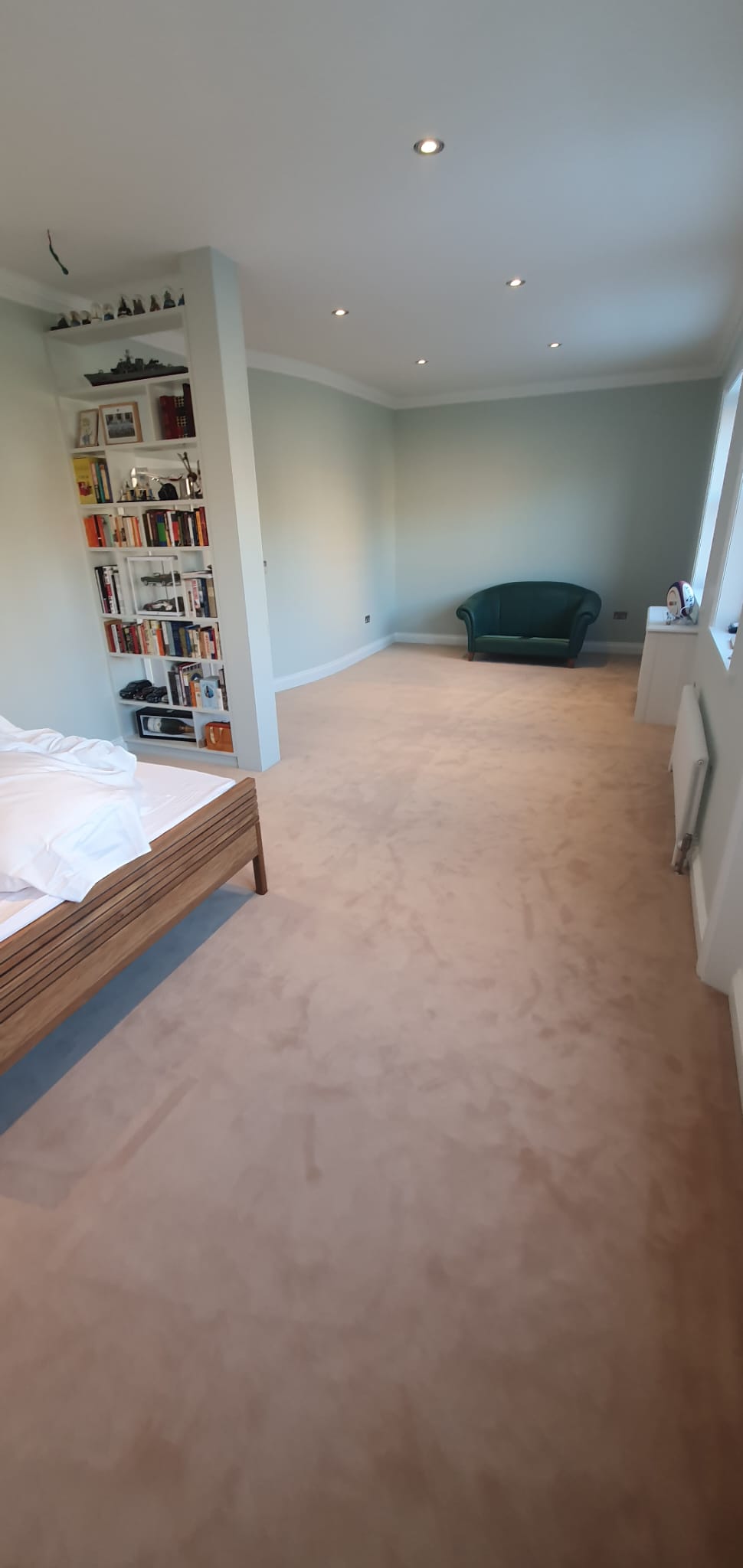 Westex Flooring Prestige Velvet Champagne installation in Canary Wharf-0