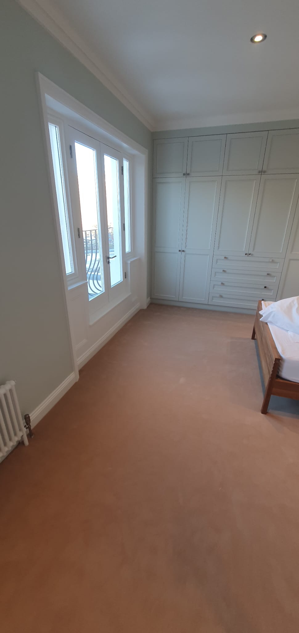 Westex Flooring Prestige Velvet Champagne installation in Canary Wharf-1