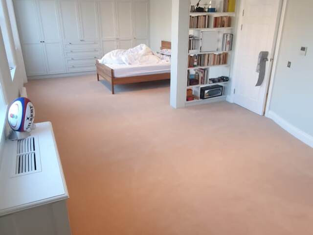 Westex Flooring Prestige Velvet Champagne installation in Canary Wharf
