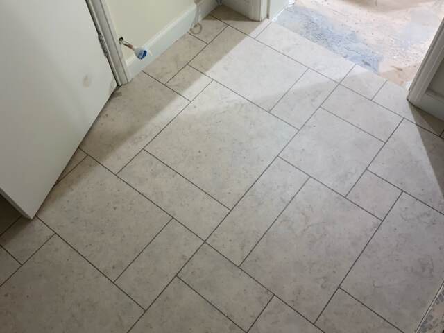 Amtico Signature Mirabelle Creme installation in Kilburn