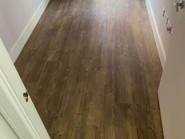 Amtico Spacia Dry Cedar installation in Chelsea