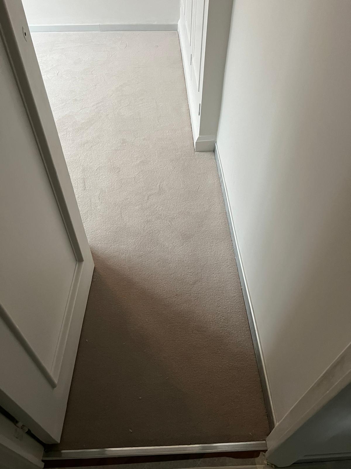 Westex Flooring Westend Velvet Mushroom installation in Earls Court-0