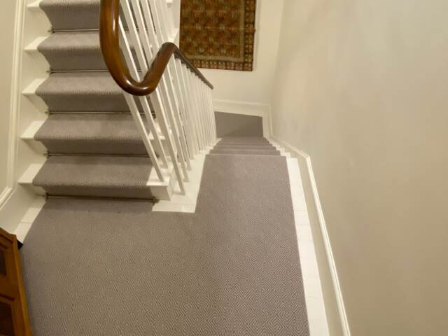 Rols Wool Carpets Gala Key Pumice installation in Acton