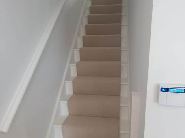 Westex Flooring Natural Loop Collection Boucle Sandcastle carpet installation in Kings Cross