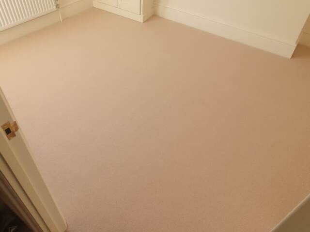 Westex Flooring Natural Loop Collection Cable Soya carpet installation in Wandsworth