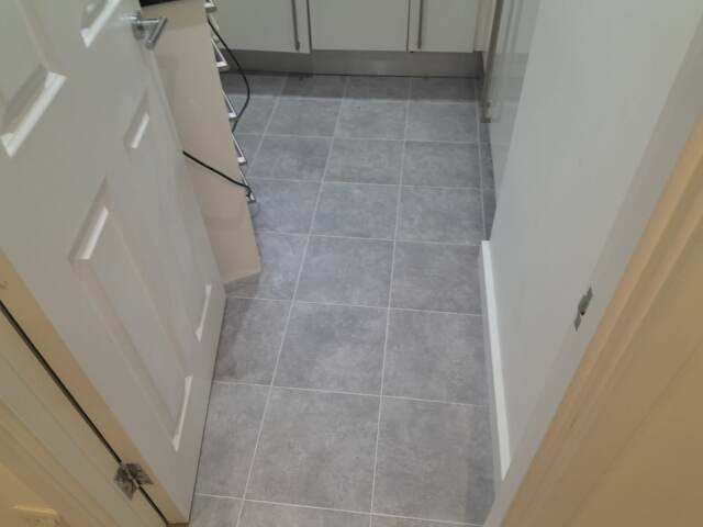 Amtico Spacia Gallery Concrete installation in Earls Court