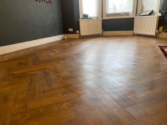 Amtico Spacia Royal Oak installation in Acton