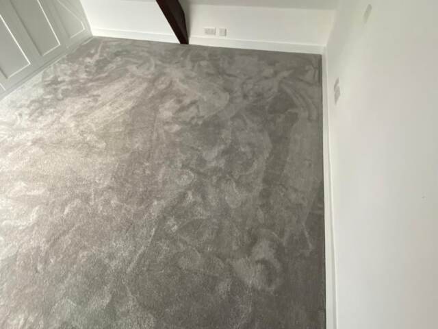 Associated Weavers Sedna Yara Smoke carpet installation in Chiswick