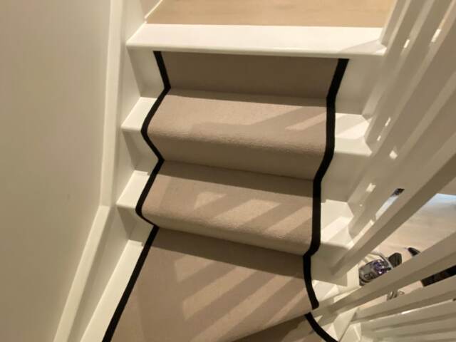 Cormar Carpets Avebury Tisbury Tarn installation in Canary Wharf